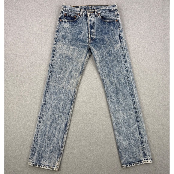 Vintage Levis 501 Jeans Mens 32x34 (Fits 31x32) Acid Wash 80s Made in USA